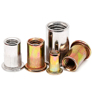 Tuercas Remachables Jinhongying de Acero Inoxidable 304 M4 M5 M10 con Brida y Arandela para Uso en la Industria de la Construcción - Product Image 1