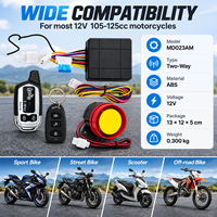 Dispositif antivol électronique pour moto GIORDON, télécommande bidirectionnelle, module d'alarme 105-125 dB avec faisceau de câblage, kit complet 12 V ABS