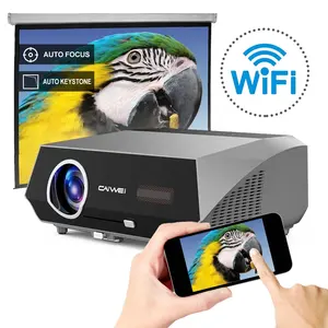 CAIWEI A10Q Native 1080P Auto Focus Smart 5G Wifi Inalámbrico Proyector de películas de cine en casa para oficina