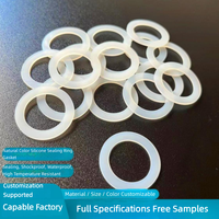 Joint en silicone FDA, bague d'étanchéité transparente en silicone de qualité alimentaire, bague en silicone ultra-fine étanche pour bouchon de bouteille