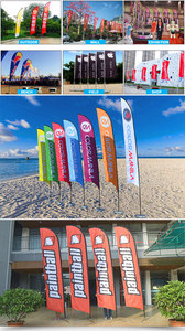 Banderas duraderas FEAMONT con banderas de plumas con logotipo, banderas de playa, pancartas promocionales, banderas de la NFL - Product Image 6