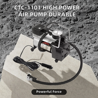 Durable Plastic 7-Series Head Motor Tire Inflator High Power Single Cylinder Air Pump 30-Blade Rotor Single-Bar Design 12V