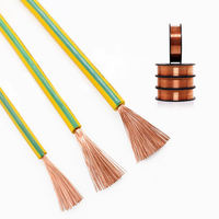 Câble basse tension BVR 1,5 mm 2,5 mm 4 mm 10 mm 16 mm 25 mm, gaine PVC verte/jaune, âme en cuivre toronné, anti-explosion, ignifuge