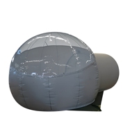 Cabine à bulles gonflable de haute qualité personnalisable 5x3.5x2.62m 0.4mm en TPU, tente de glamping en plein air, capsule spatiale