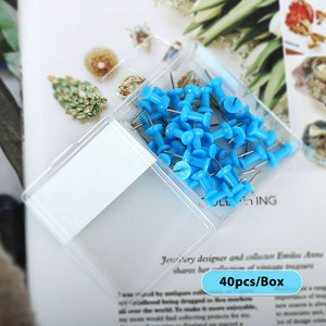 Chất lượng đầy màu sắc bản đồ thế giới chân nhựa Đầu Kích thước bình thường đinh ghim kim loại tip văn phòng - Product Image 4