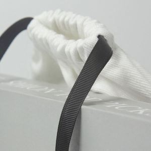 High Quality Custom Logo Printed Twill Cotton Gift Cosmetic Packaging Pouch White Cotton Drawstring Bags - Product Image 6