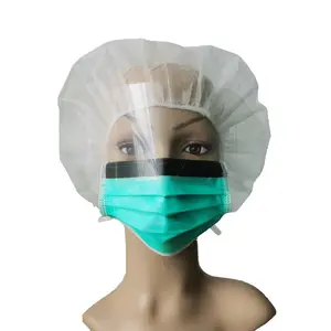 Máscara descartável sem névoa, máscara para procedimento com viseira de respingo e visor antirreflexo para enrolar viseira mascarilla con visera