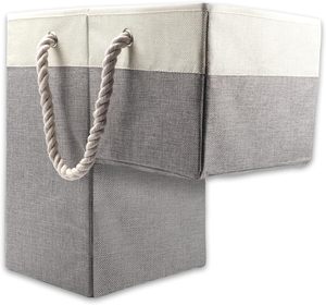 Panier d'escalier pliable avec poignée Organisateur de rangement polyvalent pour escaliers en moquette et en bois, décoration de maison et de bureau - Product Image 1