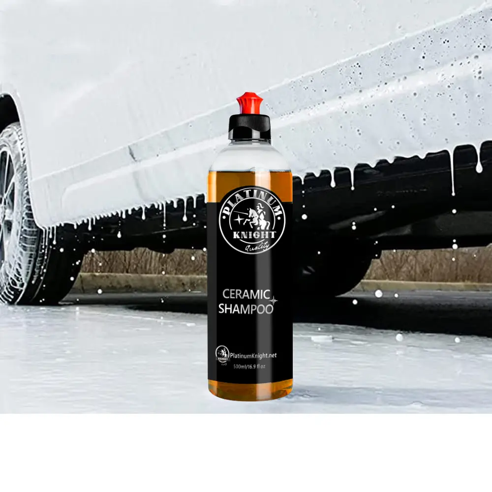 Champú con cera para lavado de coche, producto de cuidado automático y limpieza, espuma de jabón, OEM, muestra gratis