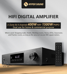 Amplificador de Potencia Digital Comercial de Alta Potencia de 4.0 Canales, Diseño de Zona AB Clase D RMS de 400W para el Hogar - Product Image 2