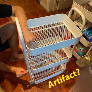 Đa-Hai Lớp Cán Lưu Trữ Giỏ Hàng Cho Nhà Bếp Phòng Khách Phòng Tắm Và Phòng Ngủ Sử Dụng Xách Tay Tổ Chức Cho Đồ Ăn Nhẹ Và Bé Các Mặt Hàng - Product Image 2