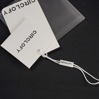 Étiquettes suspendues personnalisées en papier épais écologique de qualité supérieure avec corde en coton et découpe pour sacs et chaussures, gaufrées