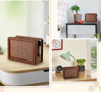 Tirelire rectangulaire en bois moderne de luxe de haute qualité, motif personnalisable, étagère amovible, boîte à monnaie écologique