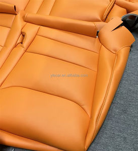 Housses de siège de voiture en cuir personnalisées YLC 2025, ensemble complet, taille originale, coussins imperméables, prix fabricant pour <span class=keywords><strong>Tesla</strong></span> - Product Image 4