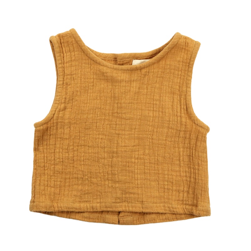 2021 г., цветной сверхудобный детский жилет для сна из 100% хлопка и льна на заказ