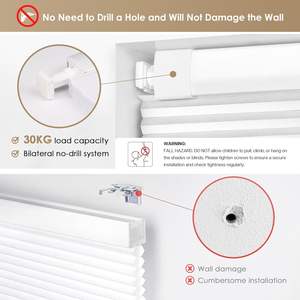 Stores occultants <span class=keywords><strong>sans</strong></span> fil SISHENG, <span class=keywords><strong>sans</strong></span> outils ni perçage, en nid d'abeille, isolation thermique, modernes, pour fenêtres intégrées, maison - Product Image 4