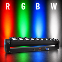 Projecteur LED mobile 10x40W haute luminosité RGBW 4-en-1 pour éclairage de scène dynamique avec 2 °   Contrôle DMX512 RDM pour événements DJ
