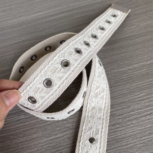 Nuova <span class=keywords><strong>Cintura</strong></span> <span class=keywords><strong>Bianca</strong></span> alla Moda per Ragazze, Cinture Classiche in Pizzo e Pelle con Fibbia a Perno per Abiti da Donna - Product Image 3