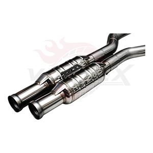 Kit d'échappement Catback en acier inoxydable poli miroir Vortex avec embouts doubles pour Mercedes-Benz GLS400 GLS450 X166 3.0T 2016-2019 Mod - Product Image 6