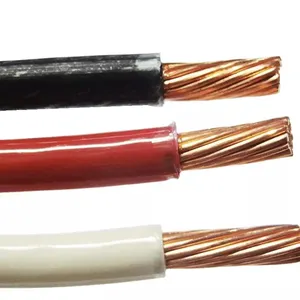 Muestra gratis Thwn Thhn Wire 14 12 10 8 AWG Cable eléctrico conductor de cobre