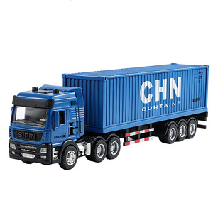 Camion en alliage <span class=keywords><strong>pour</strong></span> enfants, semi-<span class=keywords><strong>remorque</strong></span>, véhicule de transport, modèle de conteneur réaliste <span class=keywords><strong>pour</strong></span> garçons, échelle 1:5 - Product Image 1