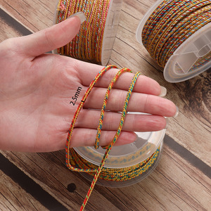 เชือกถักทำเครื่องประดับด้วยมือ DIY ขนาด 2.5 มม. ทนทานต่อการสึกหรอ ไม่ยืดหยุ่น สำหรับทำสร้อยข้อมือ - Product Image 2