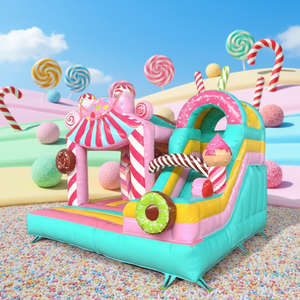 <span class=keywords><strong>Castello</strong></span> Gonfiabile Kaluen con Scivolo 3.5m*4.2m*3.05m, <span class=keywords><strong>Castello</strong></span> Gonfiabile in PVC con Scivolo per Interni ed Esterni - Product Image 3