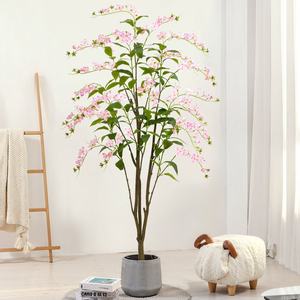 Árbol de <span class=keywords><strong>Jazmín</strong></span> Artificial, Árbol Floral de Seda Artificial, Planta Decorativa Topiaria <span class=keywords><strong>en</strong></span> <span class=keywords><strong>Maceta</strong></span>, Árbol de Flores Artificiales para Decoración del Hogar, Porche, Interior - Product Image 2