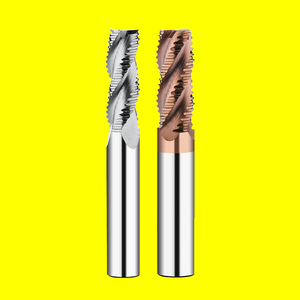 8 * H40 * L80 FST Tungsten Carbide Roughing Spiral End Mill Rougher <span class=keywords><strong>Router</strong></span> <span class=keywords><strong>bit</strong></span> untuk CNC mesin pertukangan dan pemotong aluminium - Product Image 1