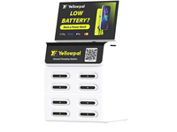 Estación de Carga Inteligente Apilable de 8 Ranuras con Pantalla, Pago POS y Máquina Expendedora de Carga Rápida de 45W