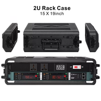 Étui de vol pour microphone et amplificateur 19 pouces 2u/3u/4u/6u Étui d'équipement audio extérieur résistant aux rayures