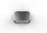 Boîte à lunch moderne en acier inoxydable pour enfants, 3 compartiments, micro-ondable, chauffable, étanche, pour activités sportives et scolaires en extérieur