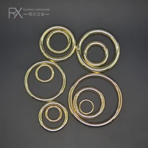 Personalizado círculo de metal material de hierro anillo hebilla redonda O en forma de 38 MM de apertura anillos bolsa de accesorios para bolso de hardware