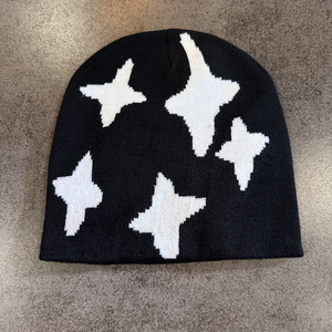 Bonnet en acrylique Y2K Star Millennium pas cher en gros, bonnet d'hiver coupe-vent, bonnet en tricot jacquard pour l'extérieur, chaleur - Product Image 6