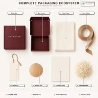 Boîtes d'expédition en papier ondulé rouge personnalisées pour les marques de vêtements, boîtes en papier pour l'e-commerce, expédition en ligne, ensemble de boîtes avec logo