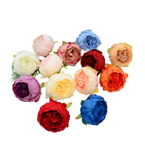 Simulation Peony Small Ancient Chinese Clothing Headdress Sun <b>Hat</b> Handmade DIY Silk Flower Peony Trumpet Model 8cm <b>Wedding</b> Party - Product Image 1