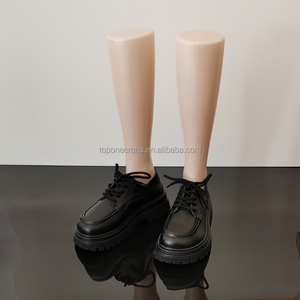 女式脚链展示脚人体模型皮肤白色塑料长筒袜脚平中小腿袜人体模型女鞋袜子 - Product Image 3