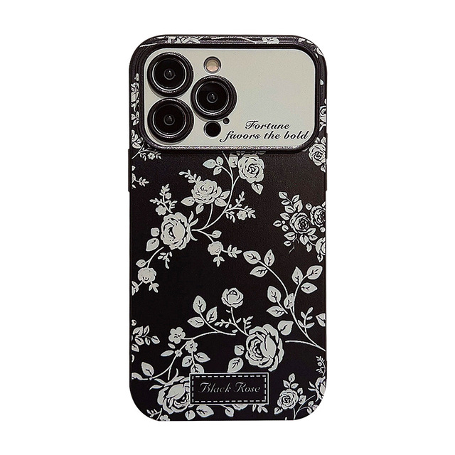 2026 New Luxury French Style Flower Print Soft TPU Phone case for iPhone 17 Pro Max 16 15