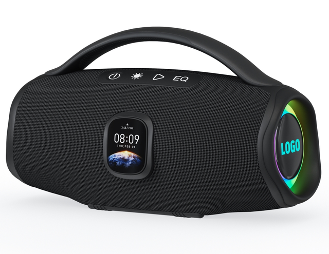 Bluetooth Speaker with Display Screen Bluetooth HiFi Sound Support TF USB Portable Home Party Speaker