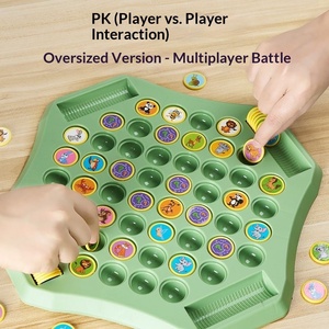 Jeu d'échecs double à retourner pour enfants, jouet éducatif transfrontalier avec pièces en plastique pour l'observation et l'entraînement de la concentration - Product Image 2
