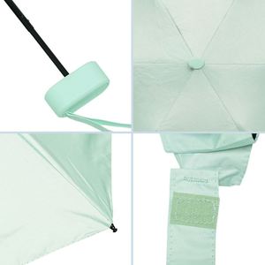 Parapluie manuel léger de haute qualité, promotionnel, en gros, pour le soleil et la pluie, avec impression de logo - Product Image 4