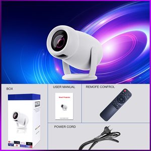 Proyector Hy400 1080p Android Smart 4K Inalámbrico, Portátil para Interiores y Exteriores, Proyector Hy300 - Product Image 3
