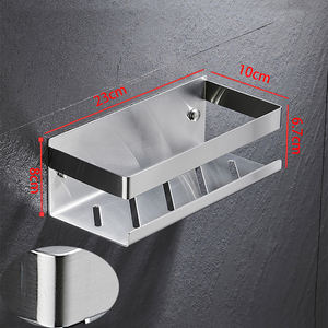 Mensola <span class=keywords><strong>doccia</strong></span> moderna autoadesiva in acciaio inox 304, portaoggetti da bagno nero, <span class=keywords><strong>porta</strong></span> <span class=keywords><strong>shampoo</strong></span> - Product Image 2