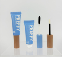 Tube de mascara vide en plastique transparent en gros avec bouchon à vis pour cosmétiques, outils de maquillage et faux cils (OEM disponible)