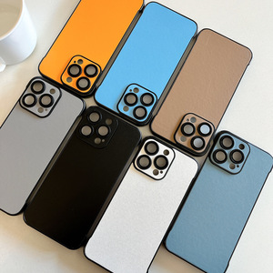 Không biên giới rắn màu PU da không thấm nước chống sốc thiết kế sang trọng trường hợp điện thoại cho 17 Pro Max - Product Image 1