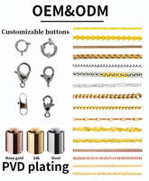 Colliers en Chaîne Corde en Acier Inoxydable 316L Personnalisés, Plaqué Or 18K PVD, Étanche et Inaltérable, Vente en Gros, Cadeau pour Hommes et Femmes