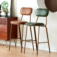 Chaise de salle à manger en cuir PU, prix d'usine, mobilier de restaurant, chaise commerciale durable en métal et fer pour bistrot, café, bar, hôtel