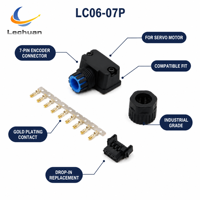 Connecteur d'encodeur servo INVT DA200 LC06-07P 7 broches de remplacement DBEL-06 pour l'automatisation industrielle et l'emballage