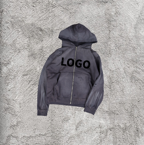 Sudadera con Capucha de Invierno para Hombre de Alta Calidad, 100% Algodón, Tejido de Rizo, Cierre de Cremallera, Transpirable, Ecológica, Antiencogimiento - Product Image 4