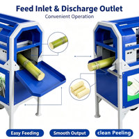 Fabrieksdirect verkoop RVS suikerriet schilmachine Volledig automatische suikerriet schilmachine voor fruit en groenten